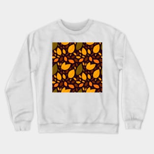 Autumn Leaves Design Crewneck Sweatshirt